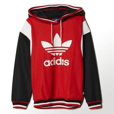 adidas originals archive hoodie red core white black|adidas black hoodie men's.